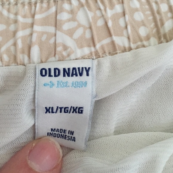 Old navy tan printed maxi skirt - Picture 3 of 3